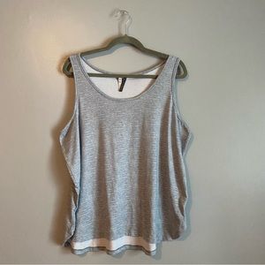 Jaclyn Intimates  | Light Heather Gray, Super Soft Comfy Tank Top | Size: 1X